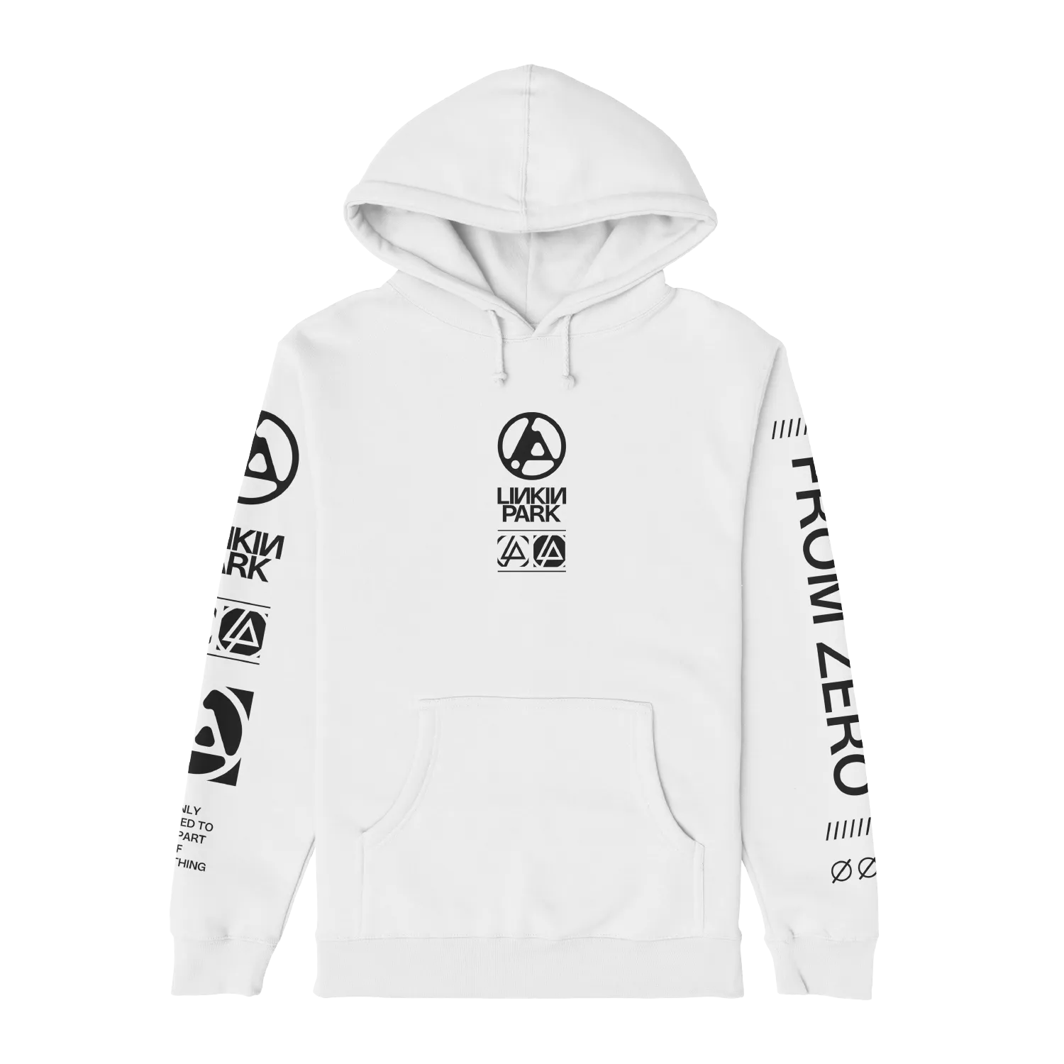 FZR WHITE PULLOVER HOODIE