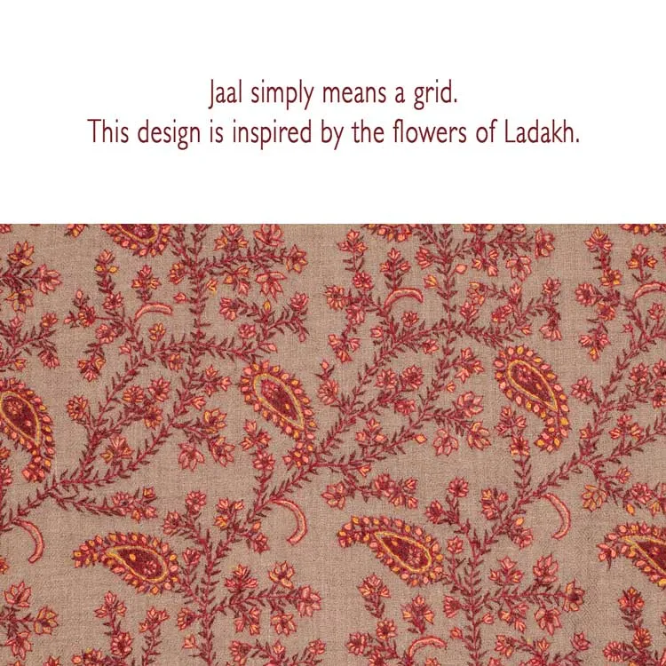 Ganderbal Hand Embroidered Pashmina Jaal