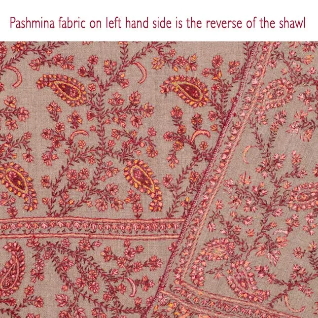 Ganderbal Hand Embroidered Pashmina Jaal