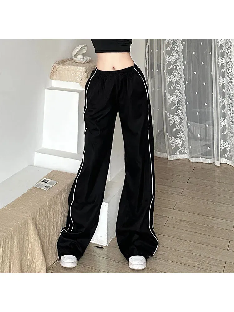 Girlary Woman Old Money Pants Aesthetics Trousers 90s Sweatpants Unisex Cargo Hip-hop Pants Hiking Streetwear Pant Tunic Drawstring