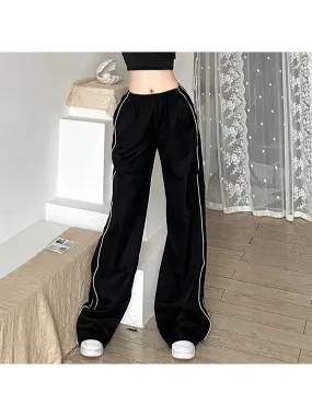 Girlary Woman Old Money Pants Aesthetics Trousers 90s Sweatpants Unisex Cargo Hip-hop Pants Hiking Streetwear Pant Tunic Drawstring