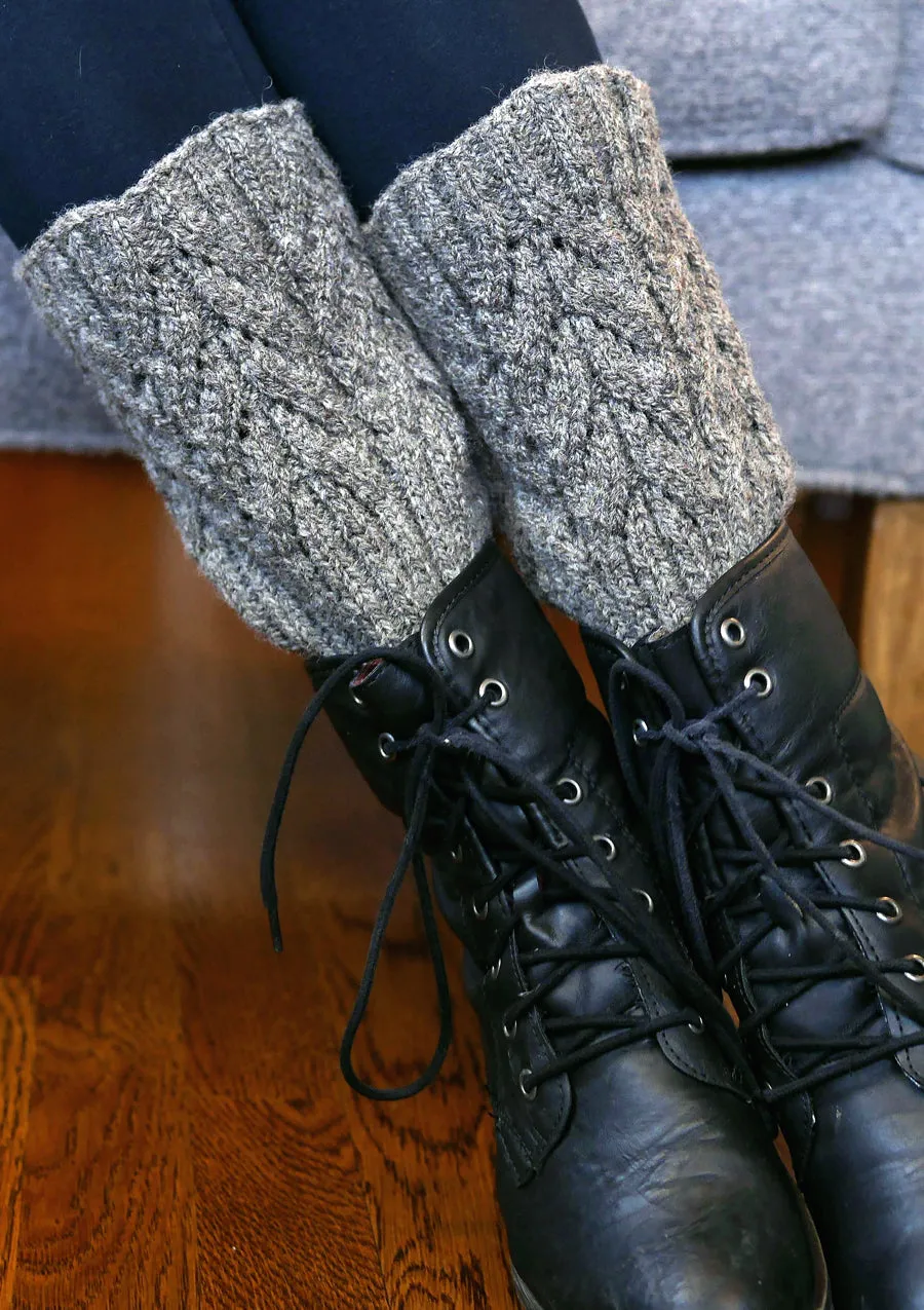 Grasslands Legwarmers and Boot Toppers <br/><small>knitting pattern</small>