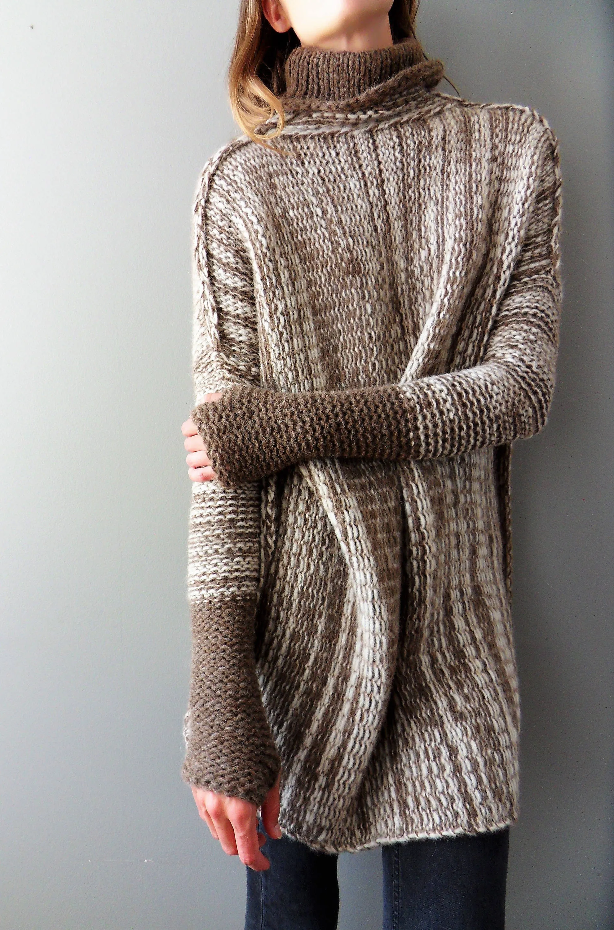 Handmade  Chunky knit sweater dress.