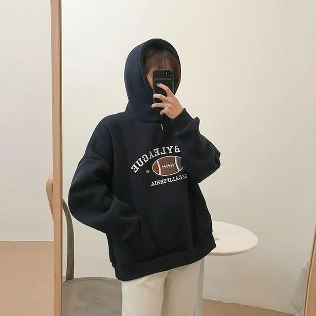 Hooded Sweatshirt Women's Pullover Casual Long Sleeve Hoodies