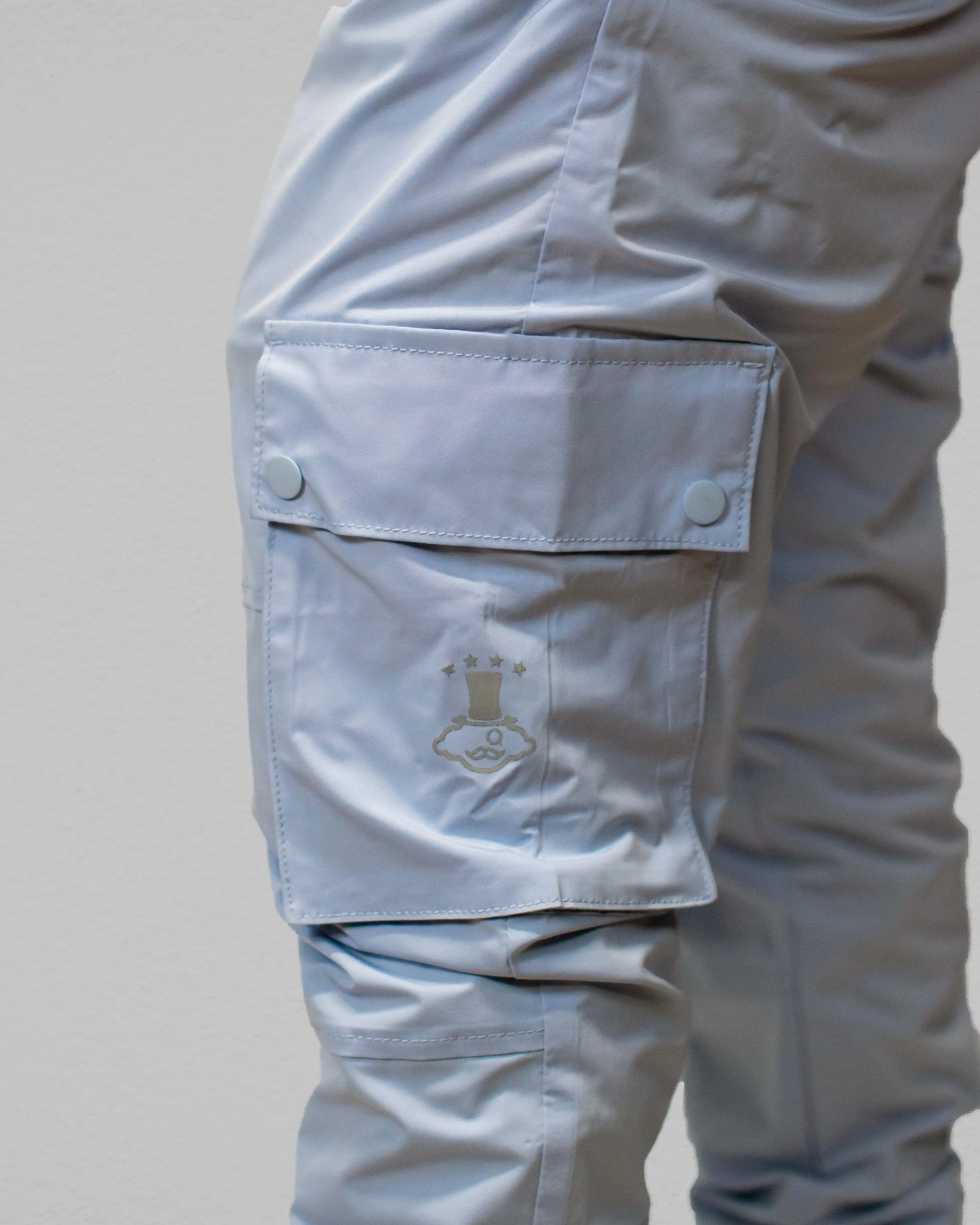 iLLionaire Reflective Cargo Jogger Pants BLUE