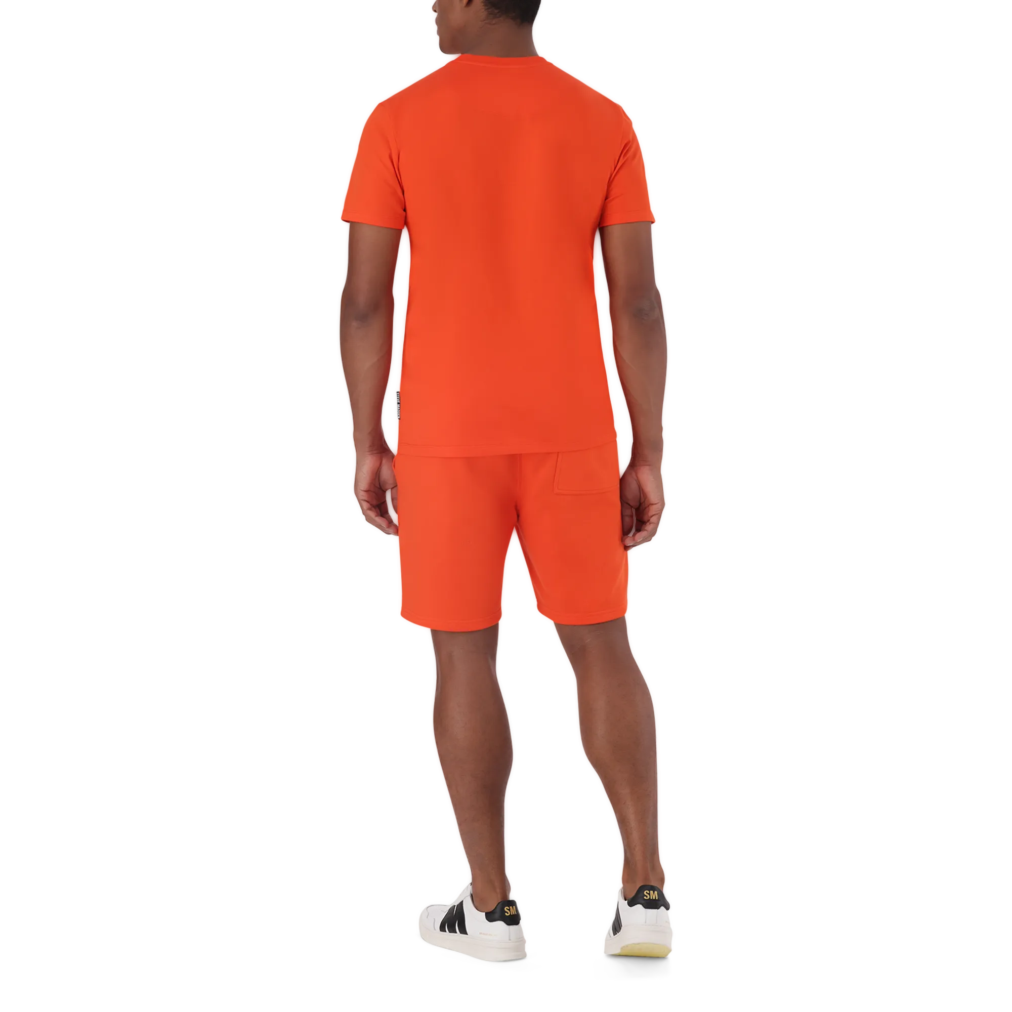 JACE CREW TANGERINE NECK LOGO T-SHIRT