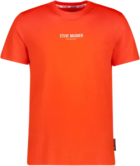 JACE CREW TANGERINE NECK LOGO T-SHIRT