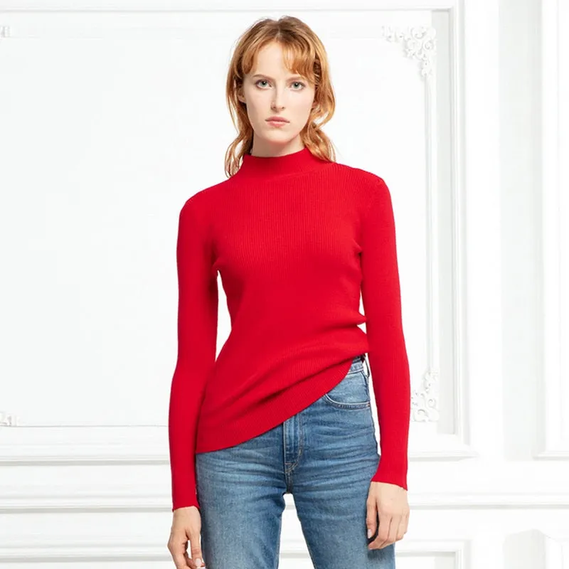 Jean Cotton Women's Turtleneck Sweater