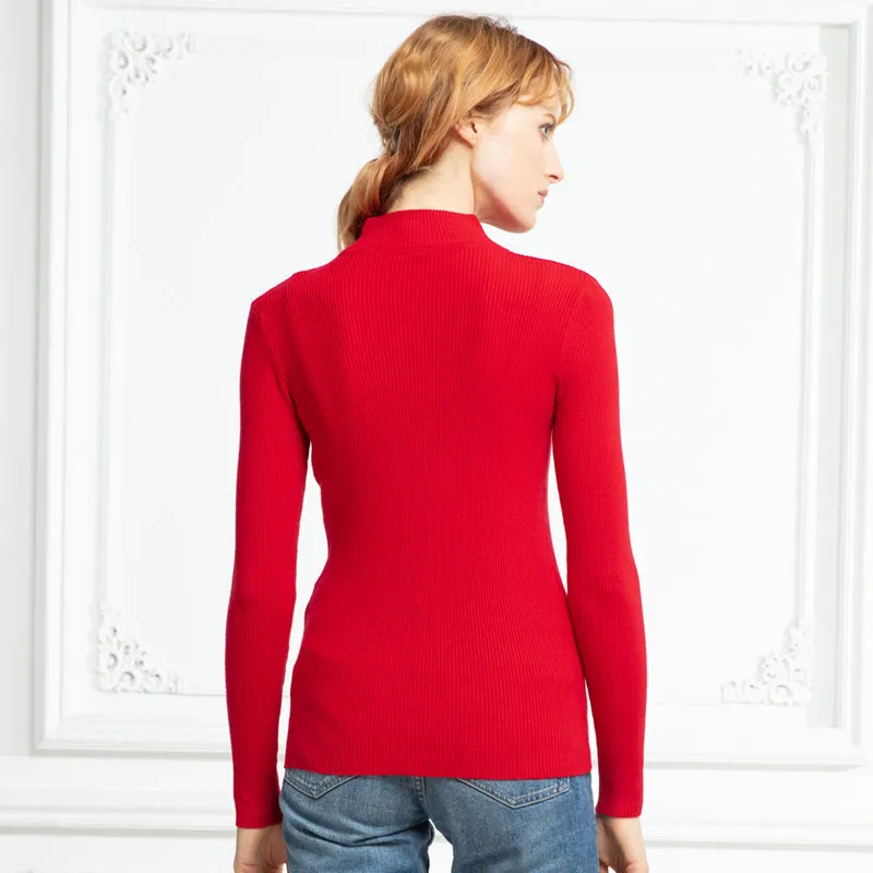 Jean Cotton Women's Turtleneck Sweater