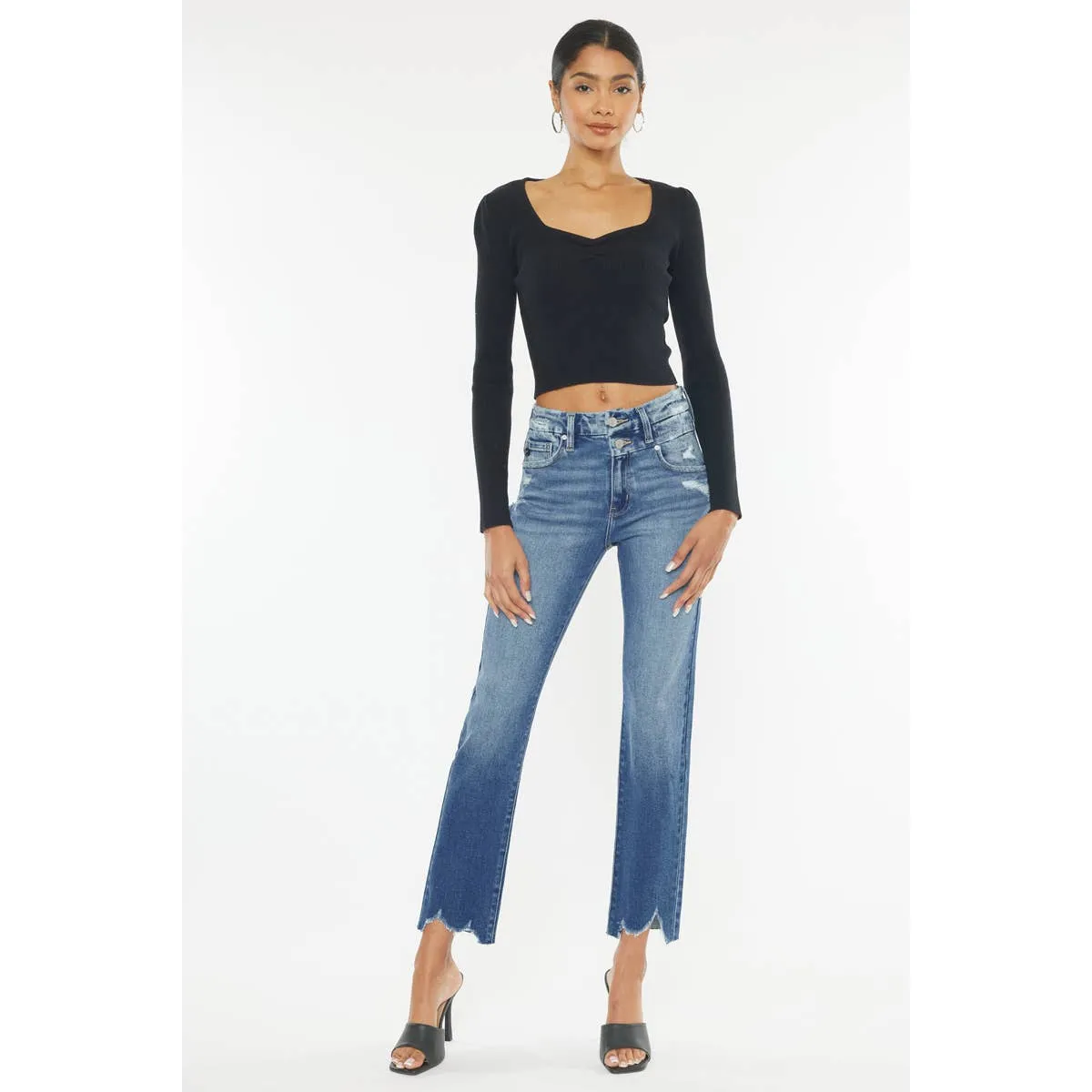 Kancan High Rise, Slim Straight Jeans