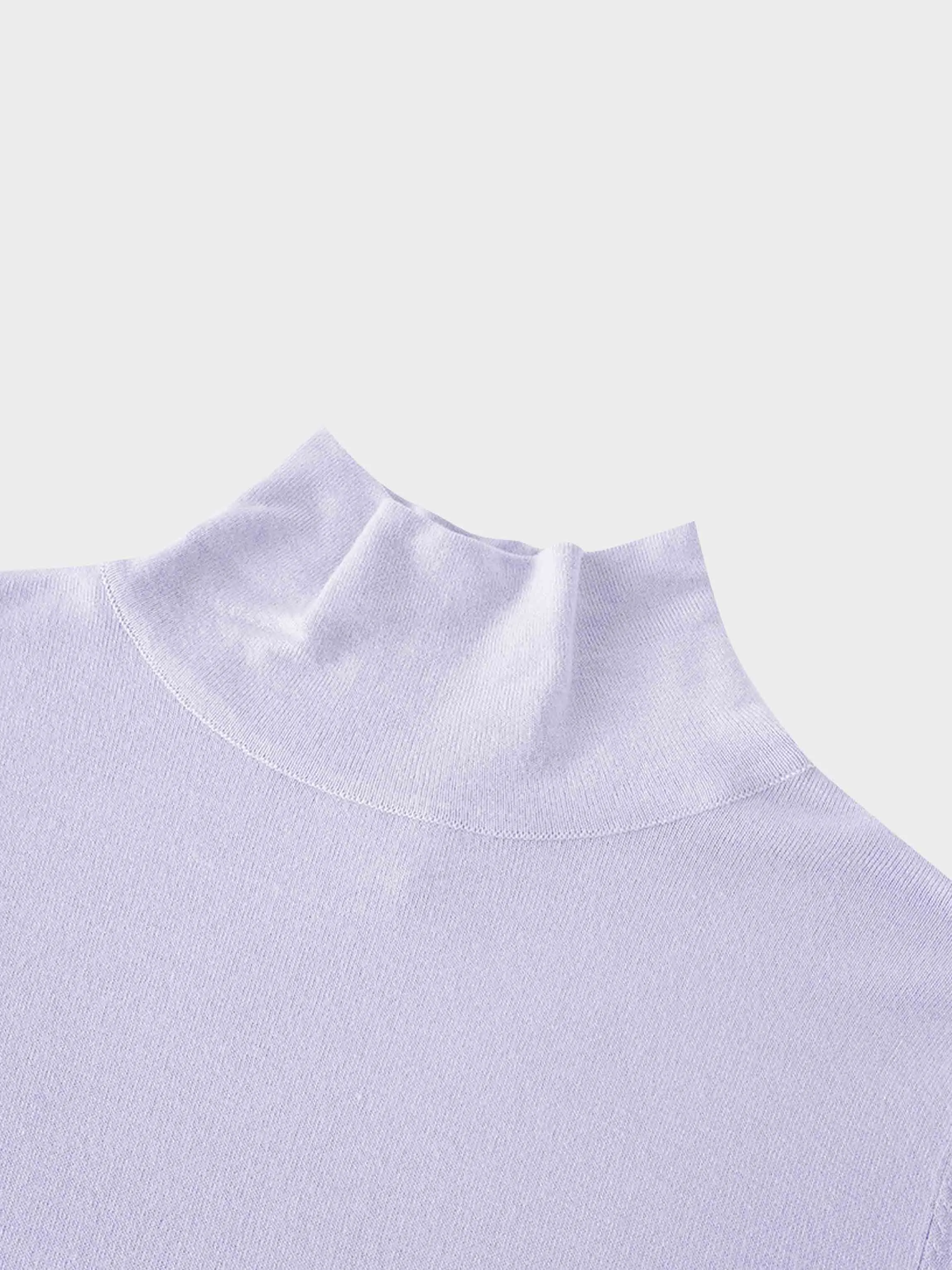 Knit Turtleneck-Lavender