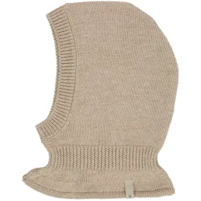 Knitted Balaclava Ello - khaki melange