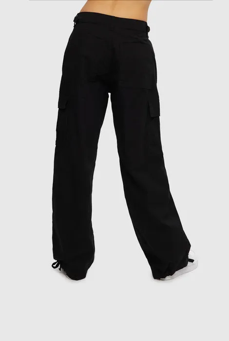 KUWALLA TEE 90'S WIDE LEG CARGO PANT - BLACK