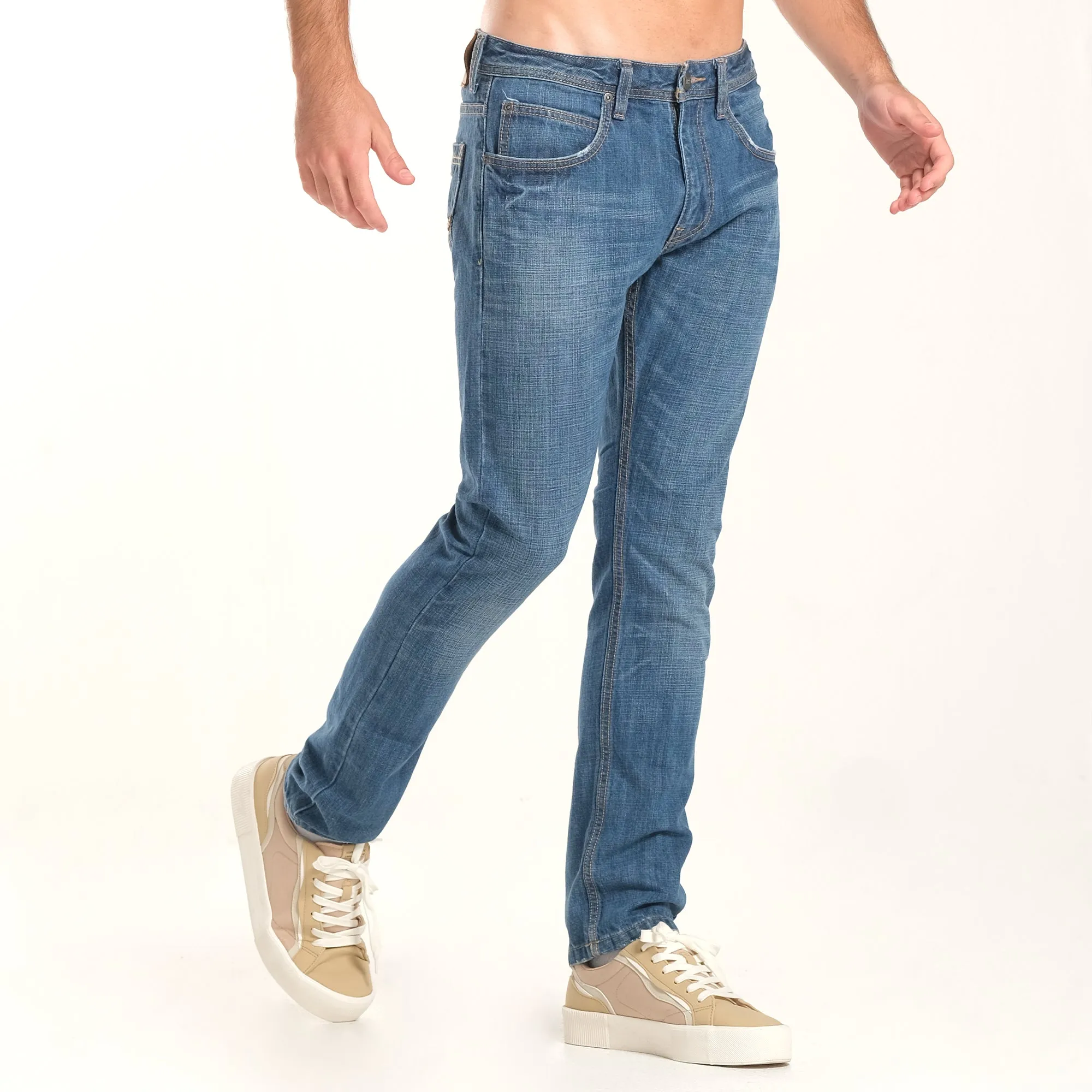 LEE DENIM JEANS FOR MEN - RAMONE FIT IN BLUE INSTINCT