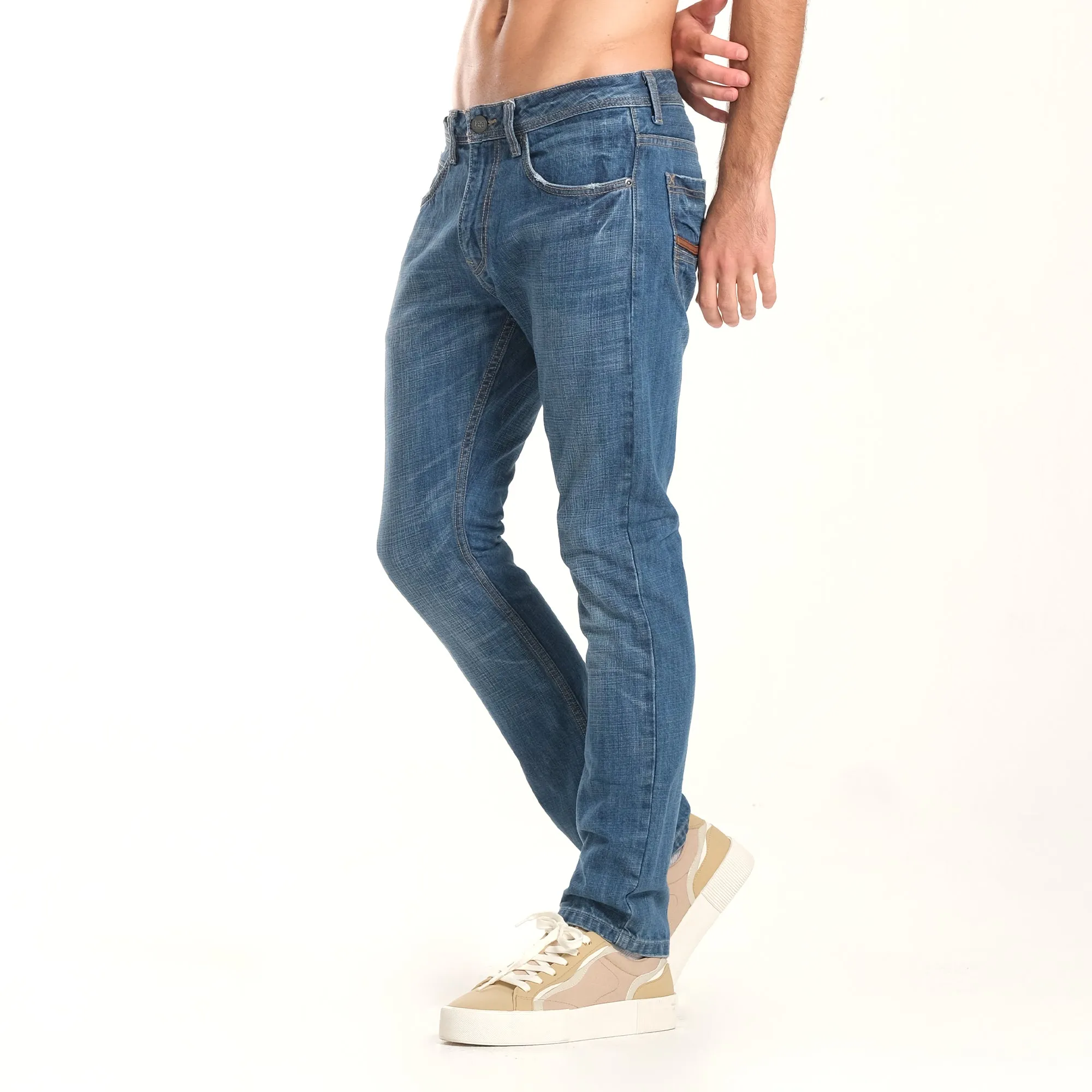 LEE DENIM JEANS FOR MEN - RAMONE FIT IN BLUE INSTINCT