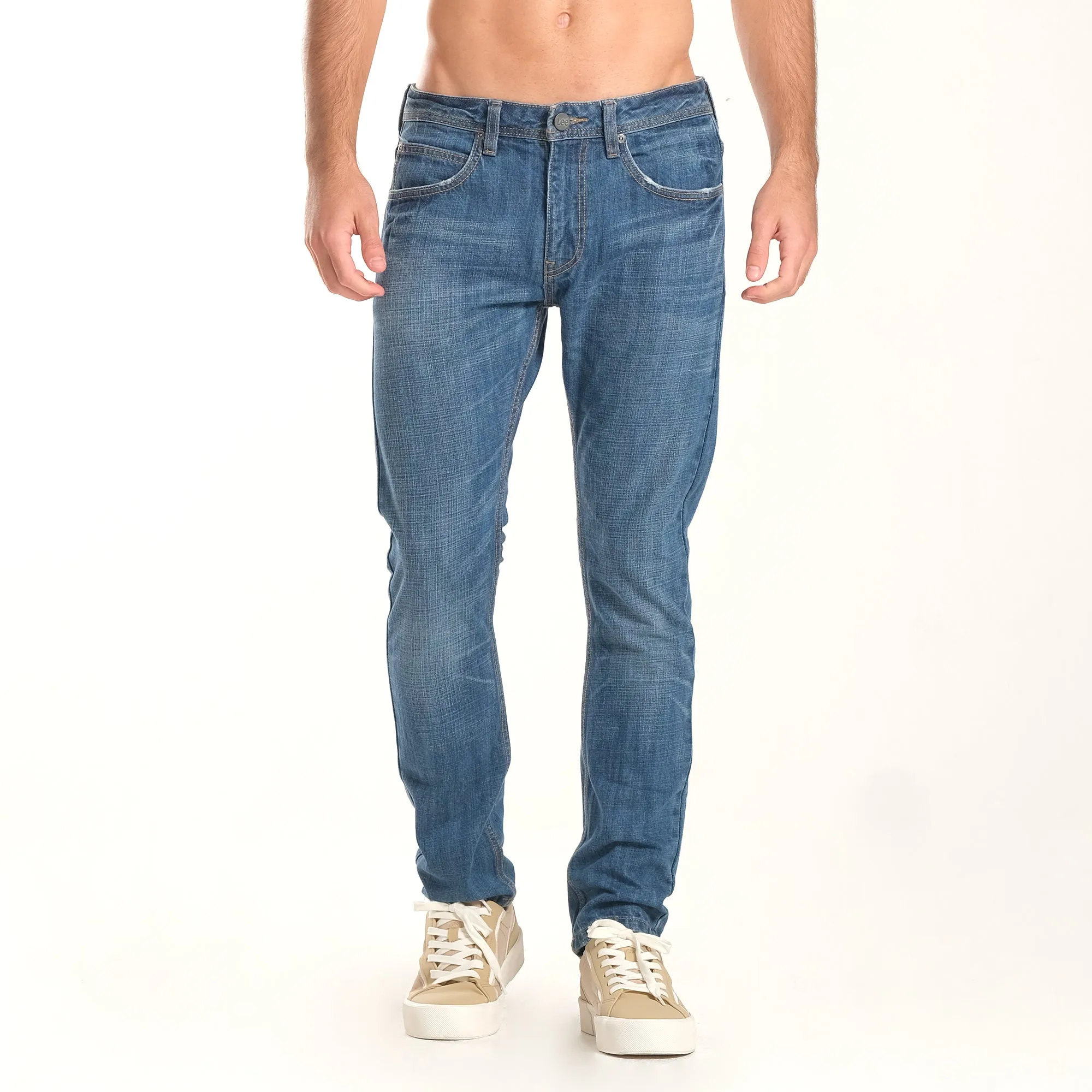 LEE DENIM JEANS FOR MEN - RAMONE FIT IN BLUE INSTINCT