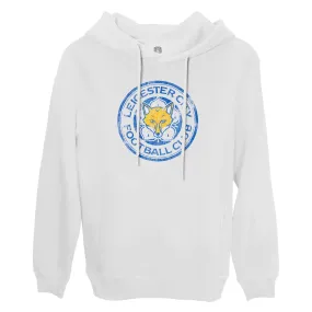 Leicester City FC Color Badge Fleece Pullover Hoodie - White