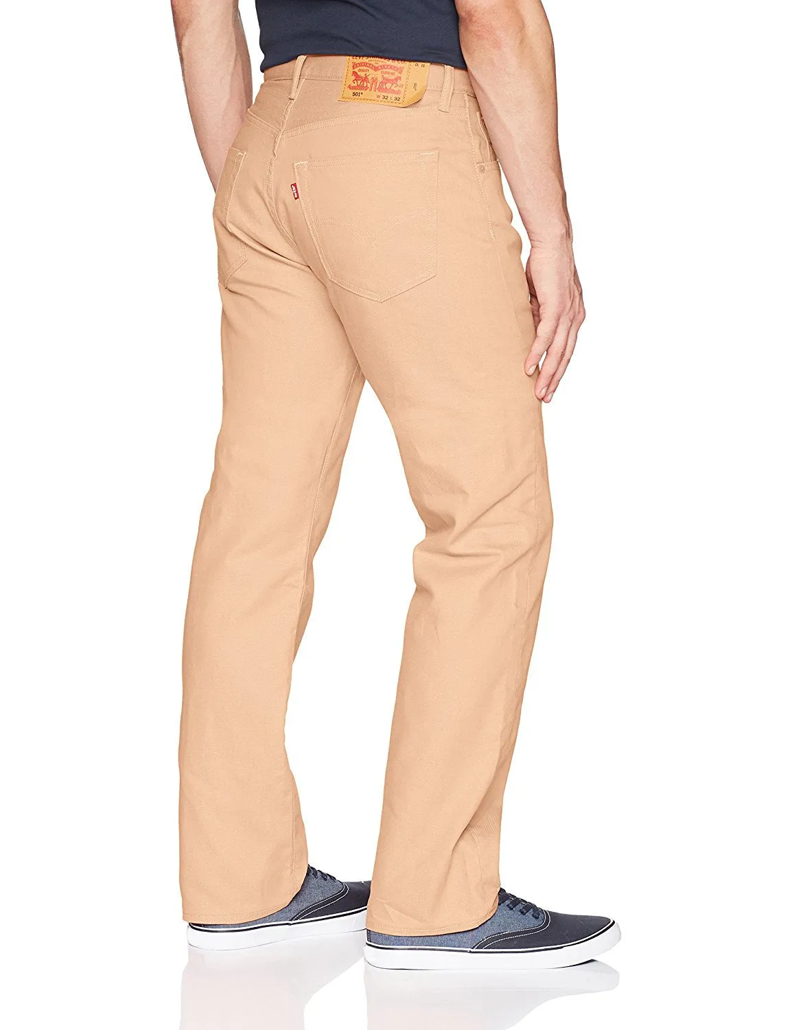 Levi's Men's 501 Original Shrink-to-Fit Jeans Apricot Ice