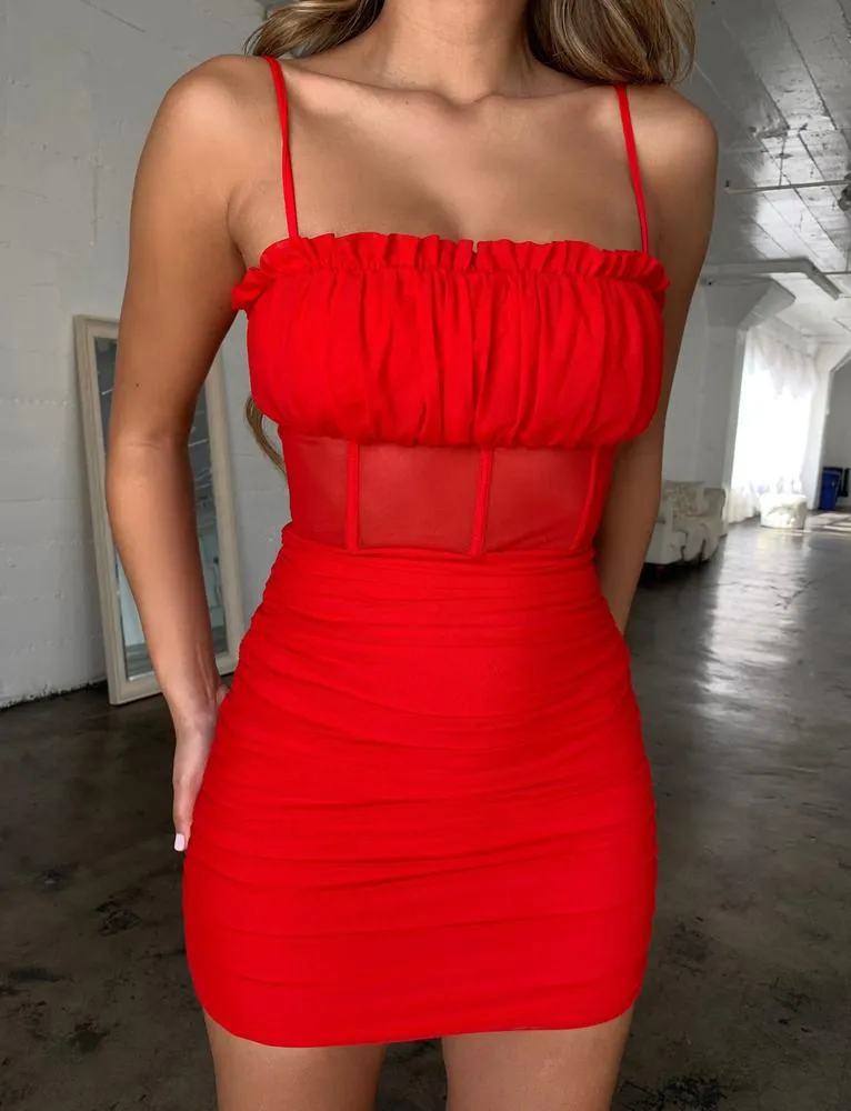 Liza Dress - Red