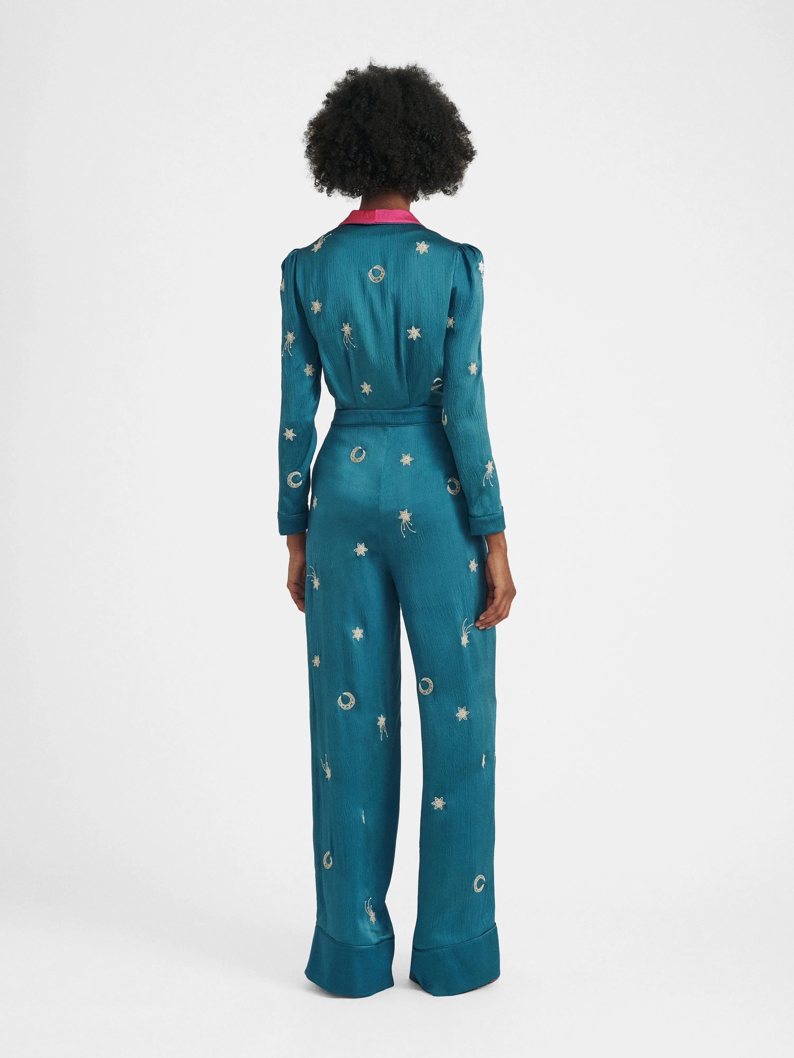 Lulu Jumpsuit in Cosmic Atlantic