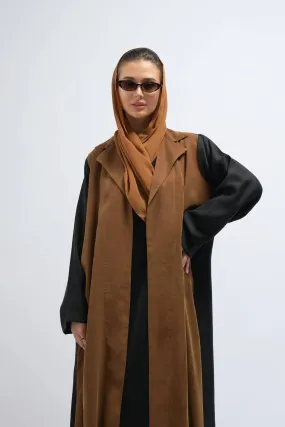 Matilda Brown Blazer Abaya