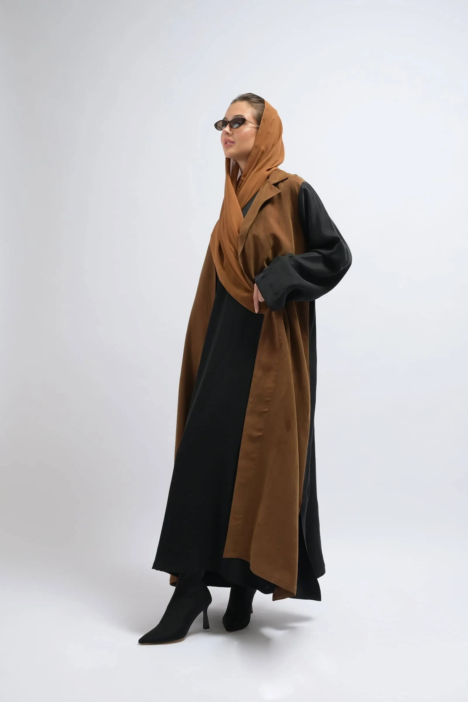 Matilda Brown Blazer Abaya