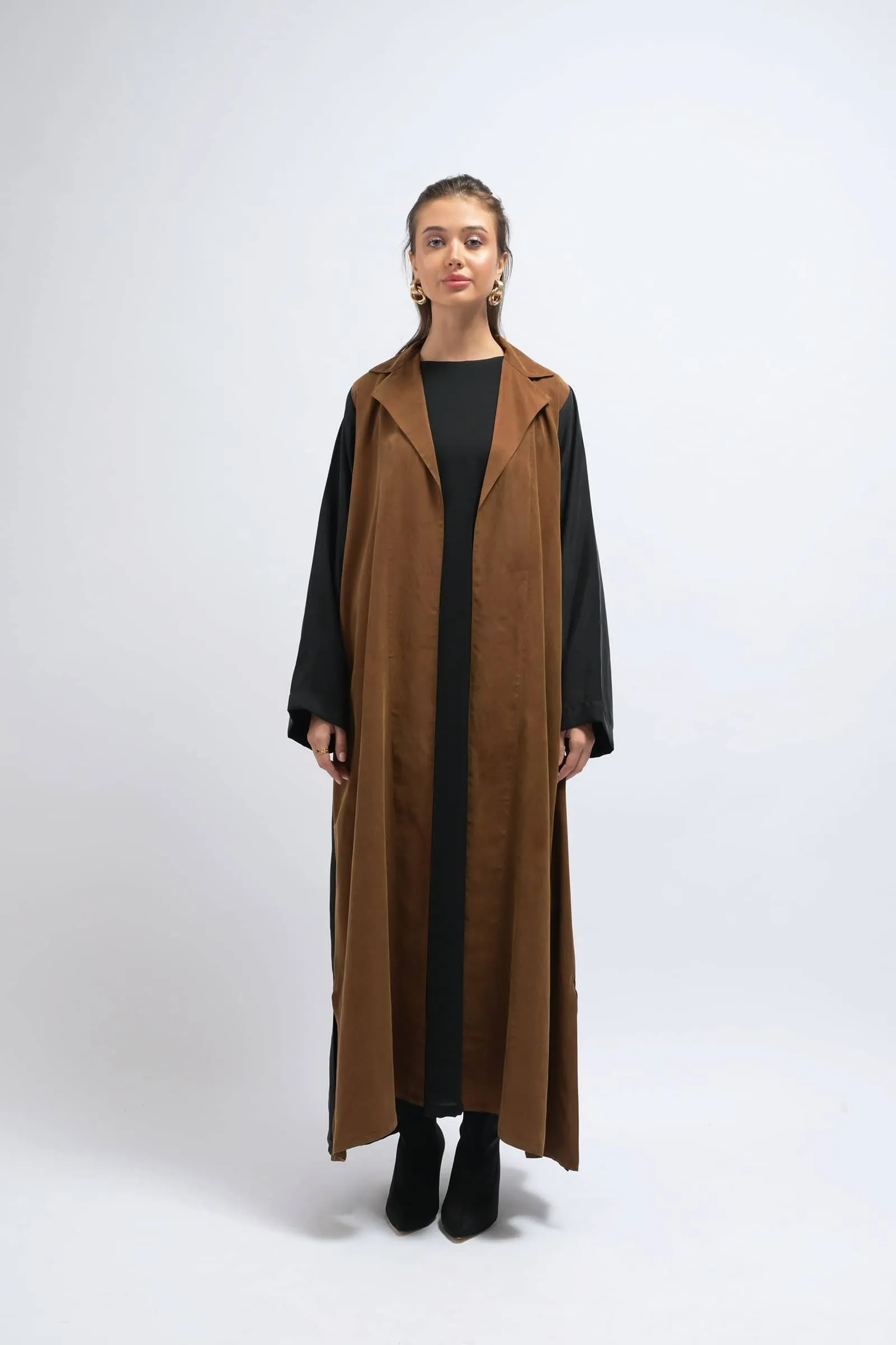 Matilda Brown Blazer Abaya