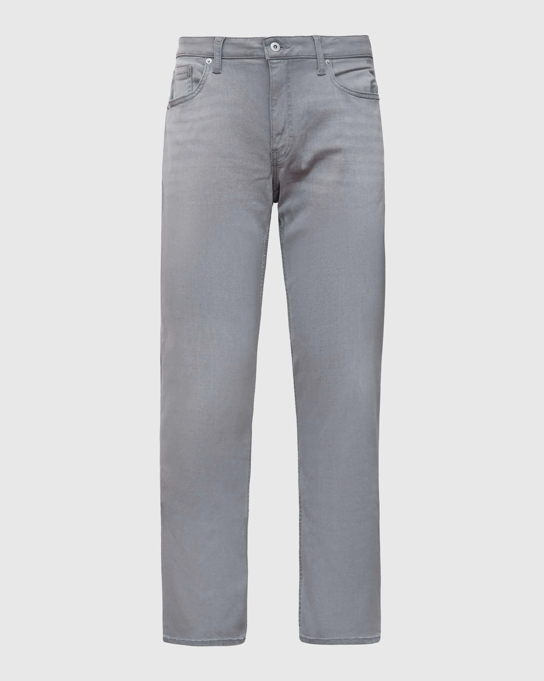 Medium Gray Wash Straight Comfort Stretch Jeans