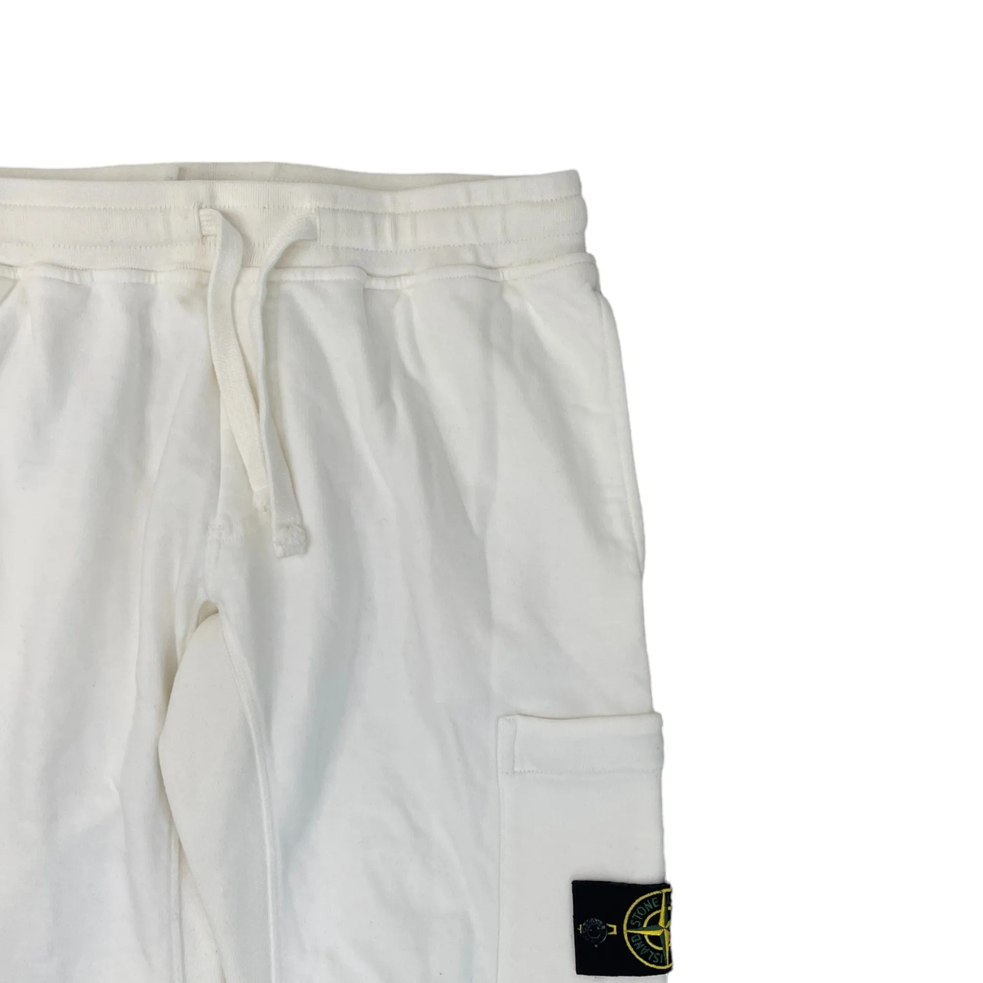 Men's Applique Logo Joggers White Size M