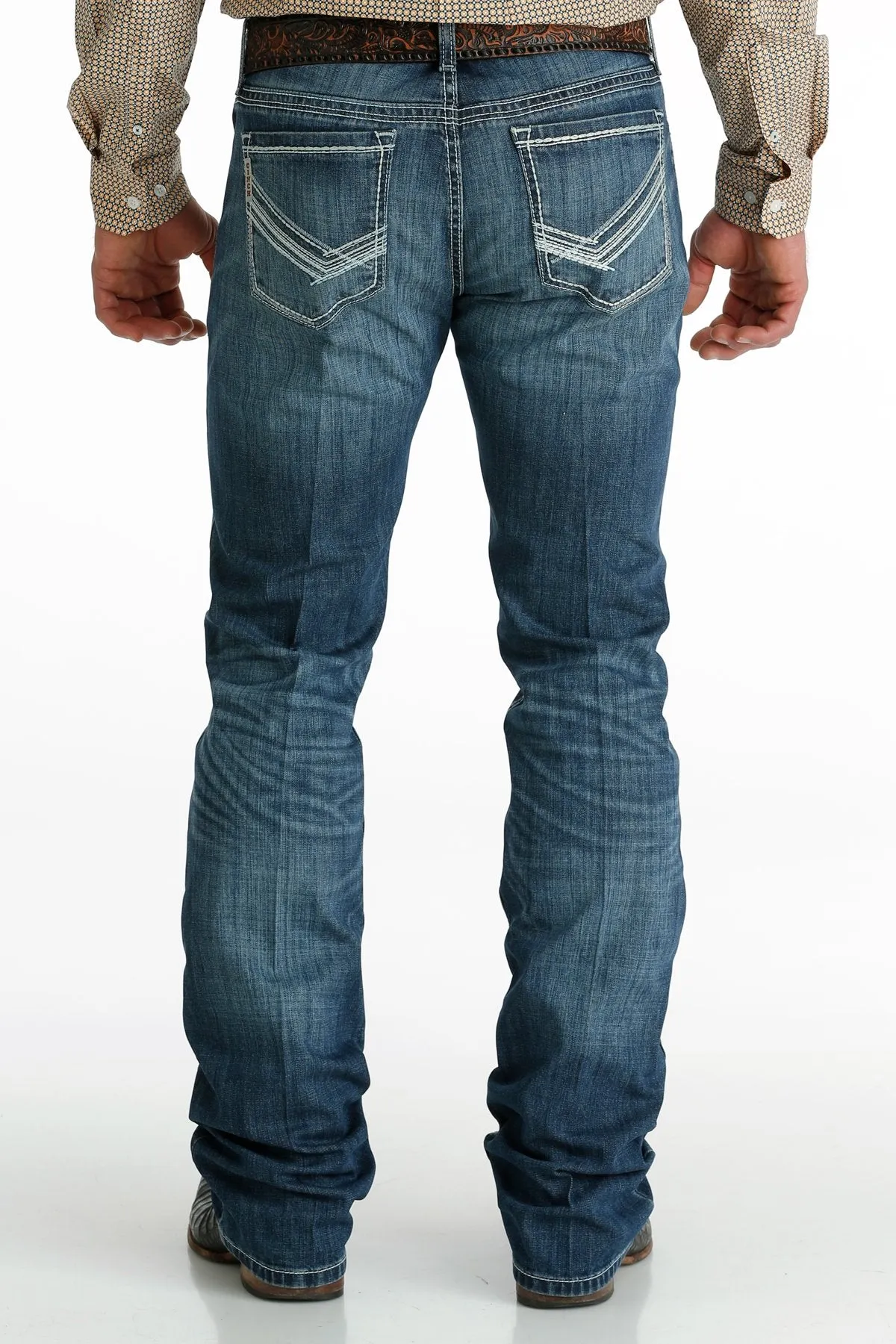 Men's Cinch Ian Medium Stone Wash Embroidered Jean