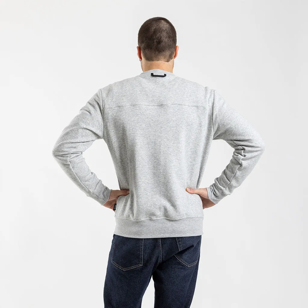 Men's Crew Neck Sweater (Grey)