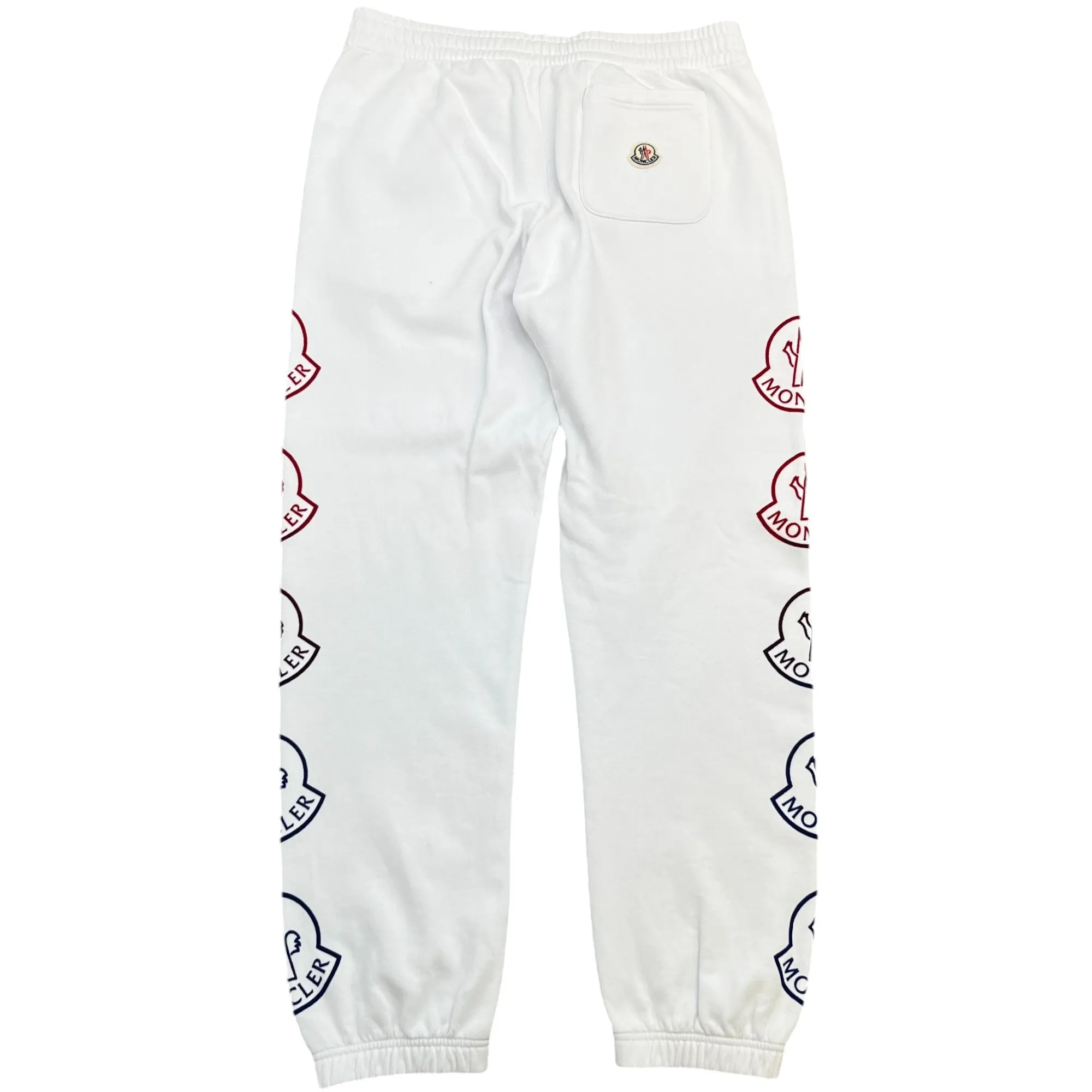 Men's Side Logo Joggers White Size L