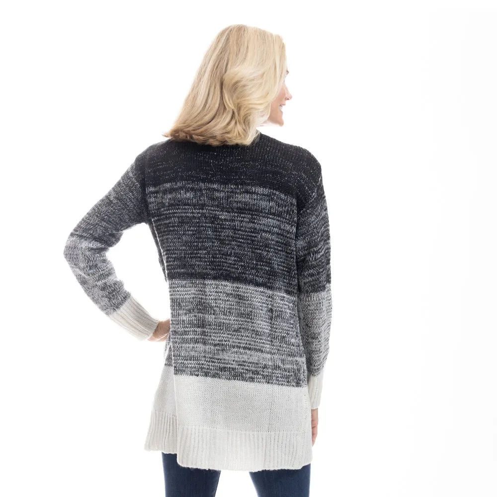 Midnight Frost Color Block Cardigan