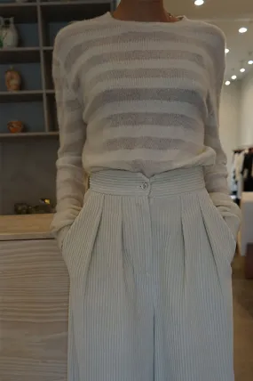 Milk Stripe Sweater