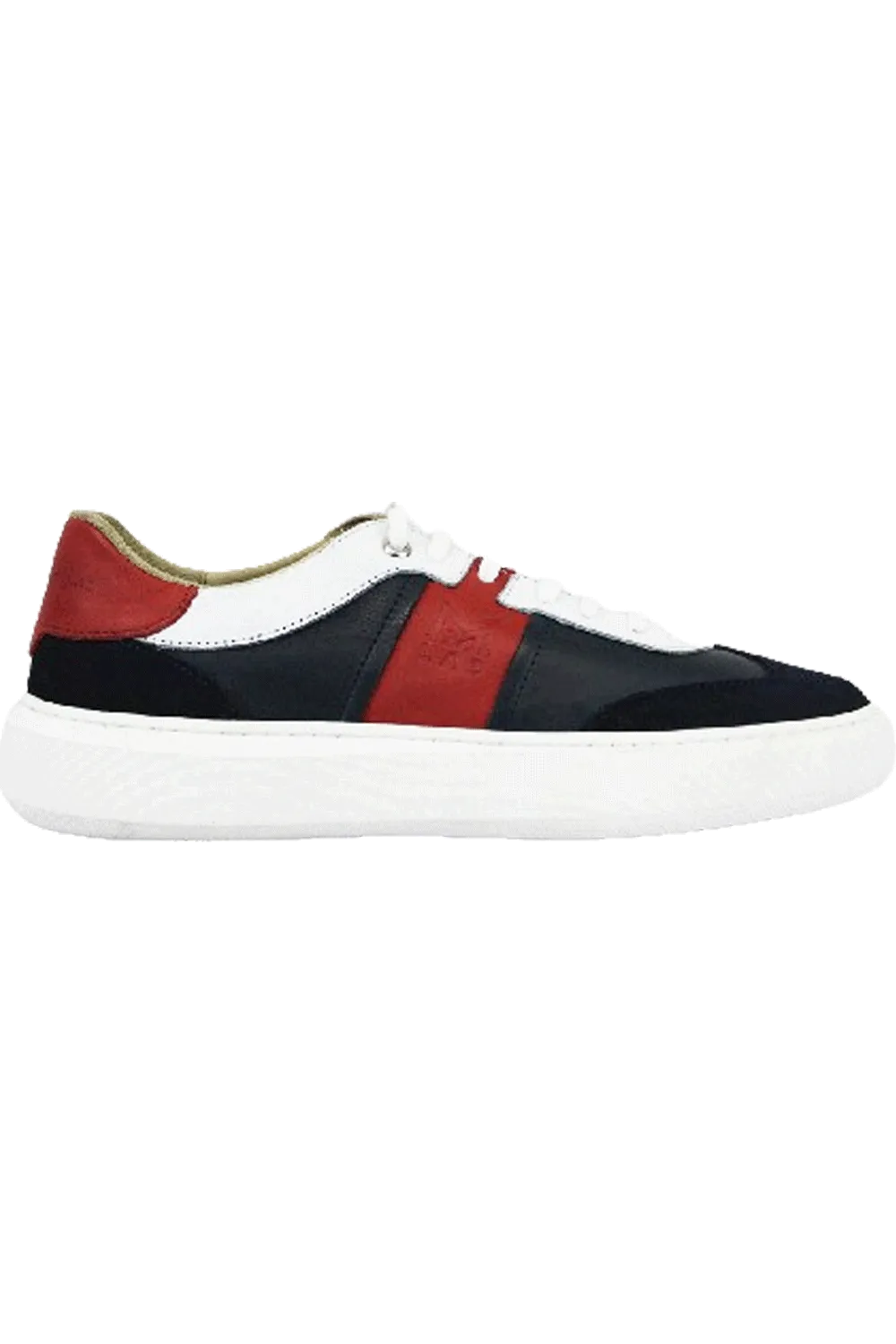 MMS Leather Italian Navy Red Sneaker