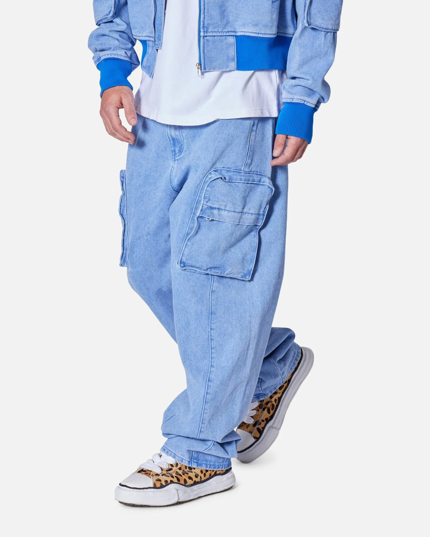 MNML Ultra Baggy Feeling Blue Denim Pants Blue