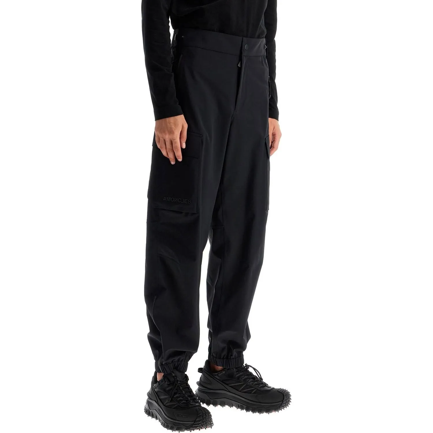 Moncler Grenoble hardshell cargo pants for rugged