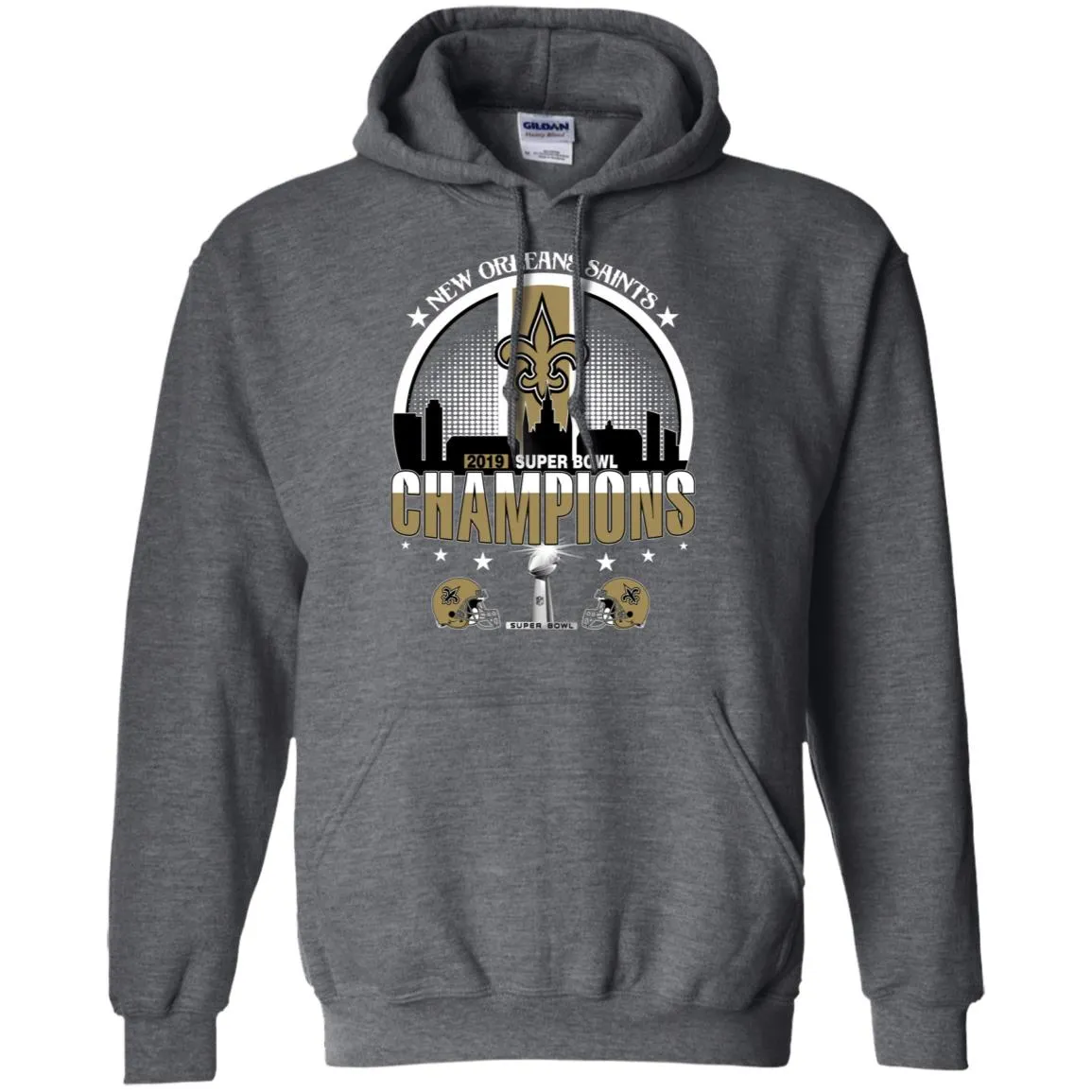 Nfl – New Orleans Saints 2019 Super Bowl Champions Football Pullover Hoodie Sweatshirt