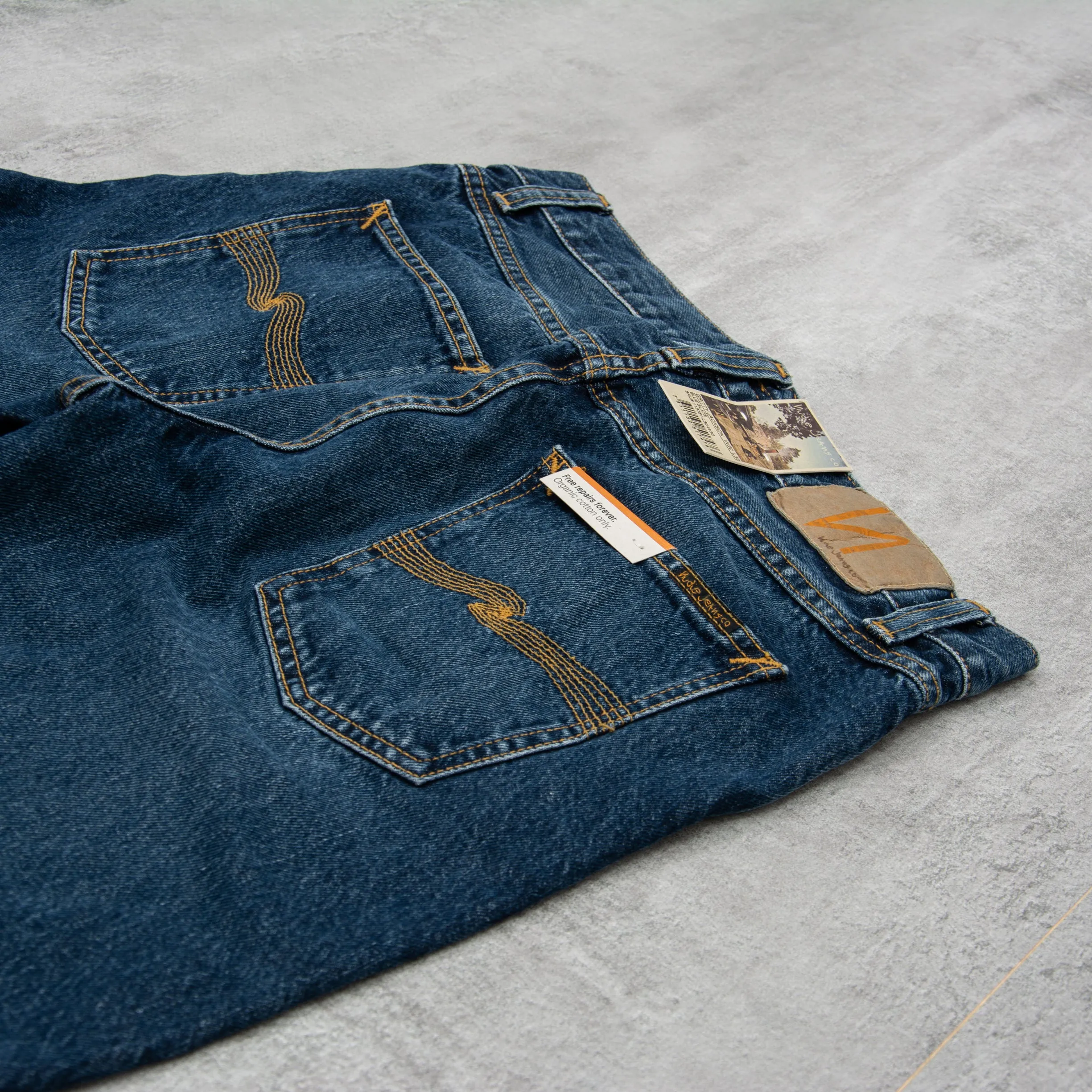 Nudie Gritty Jackson Jeans - Blue Slate