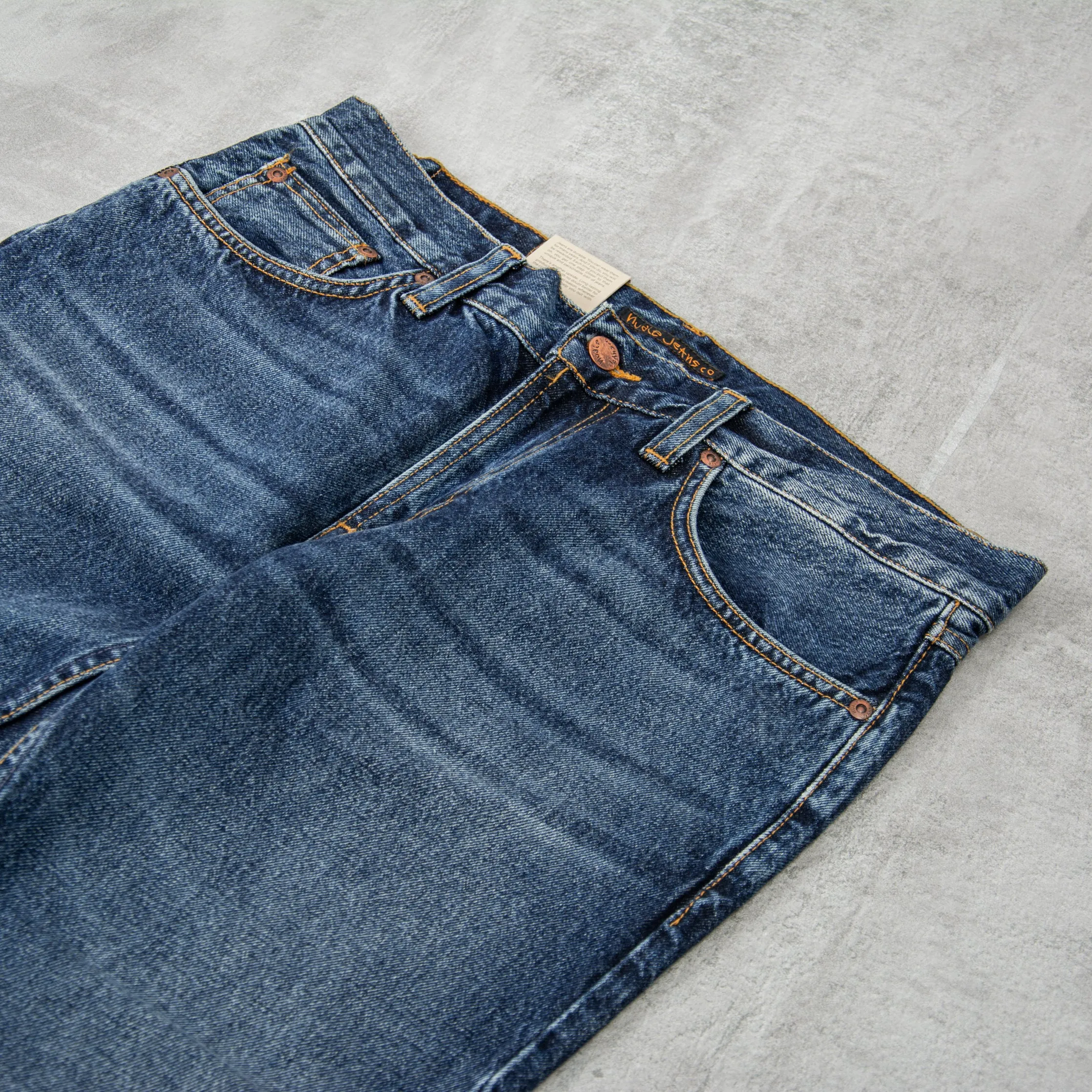 Nudie Gritty Jackson Jeans - Blue Soil