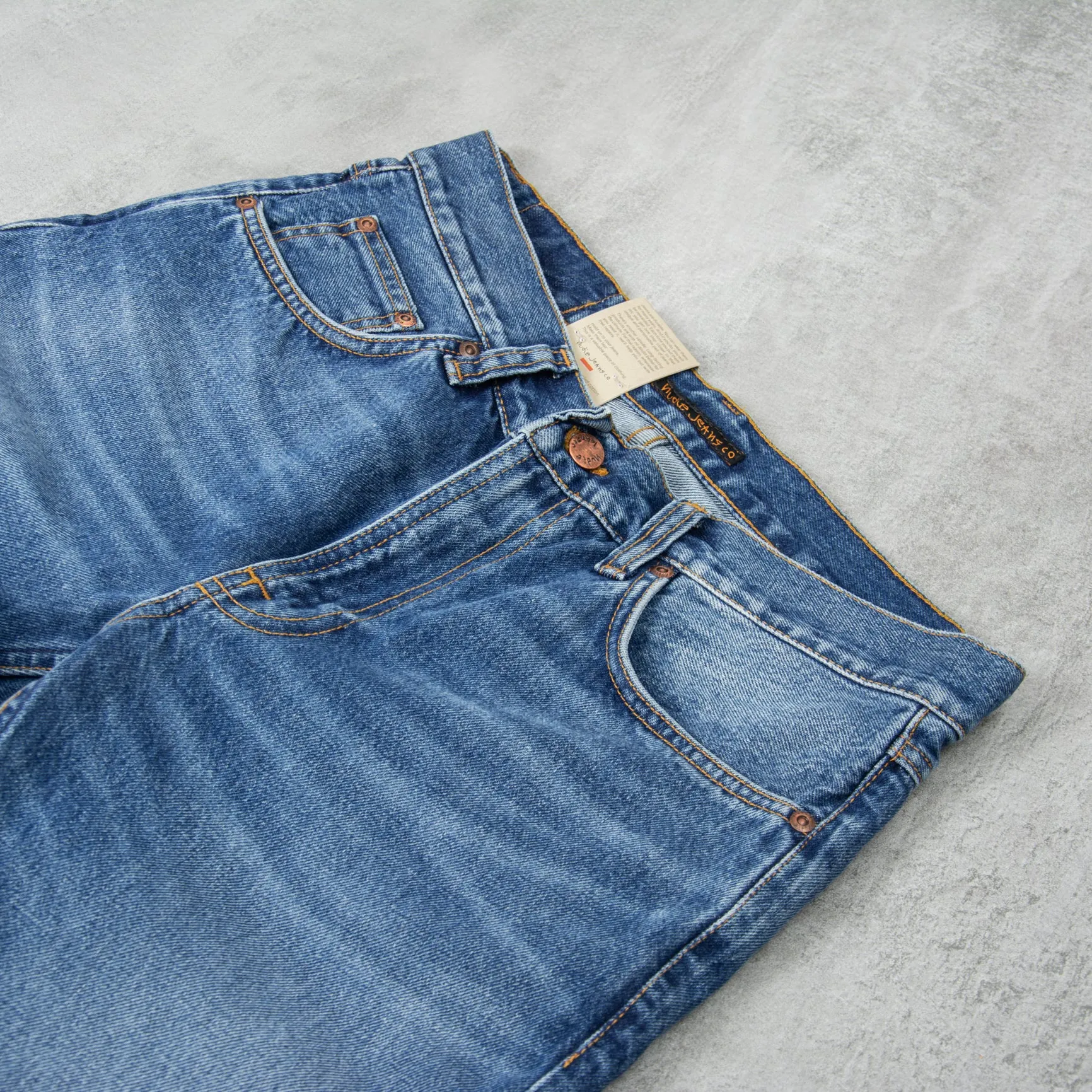 Nudie Gritty Jackson Jeans - Blue Traces