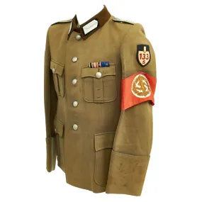 Original German WWII Reichsarbeitsdienst RAD Officer Oberfeldmeister Tunic