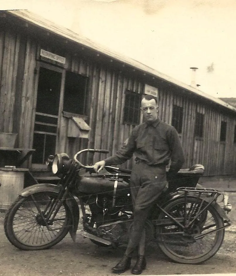 Original U.S. WWI Named Motor Transport Corps Motorcycle Uniform Grouping with Photos