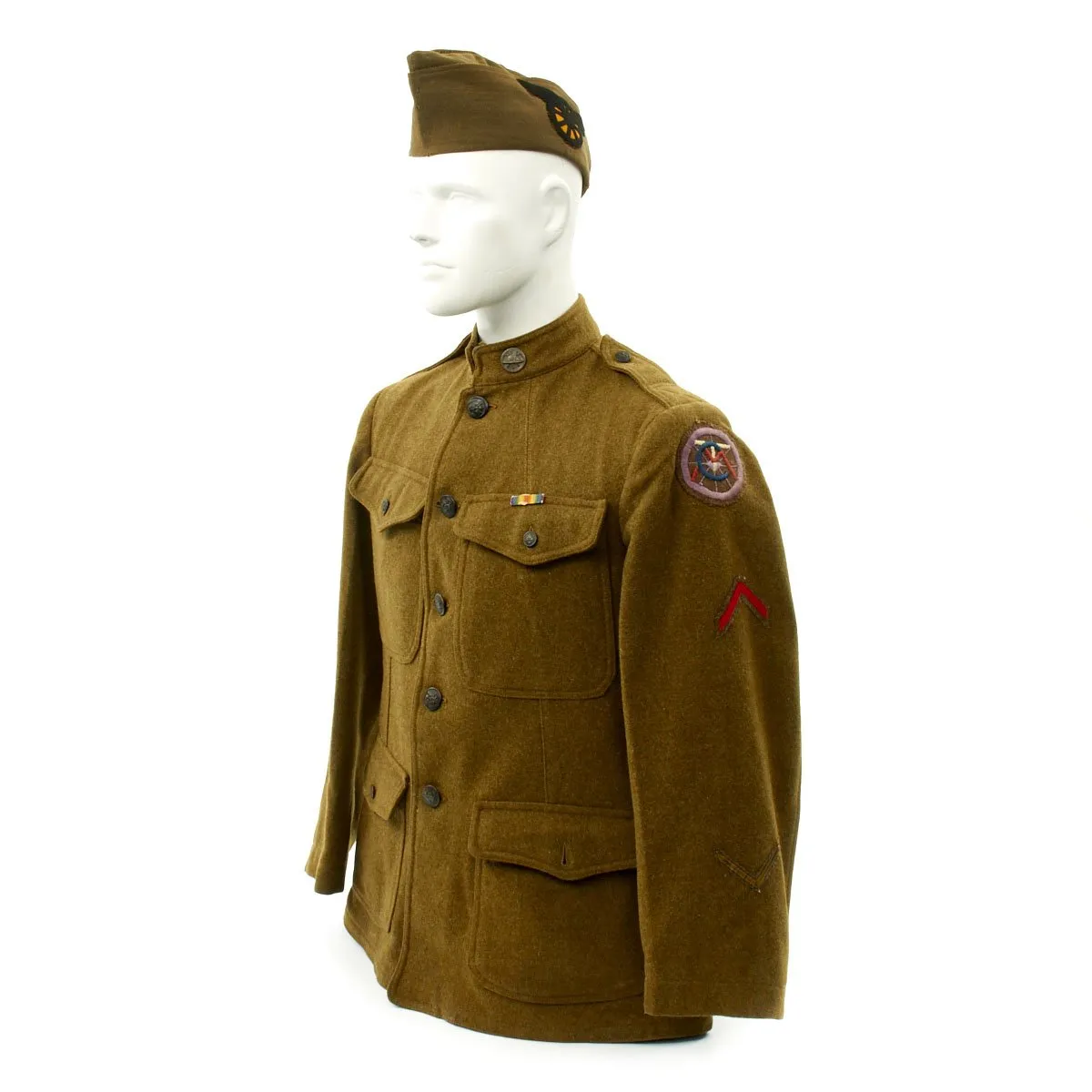 Original U.S. WWI Named Motor Transport Corps Motorcycle Uniform Grouping with Photos