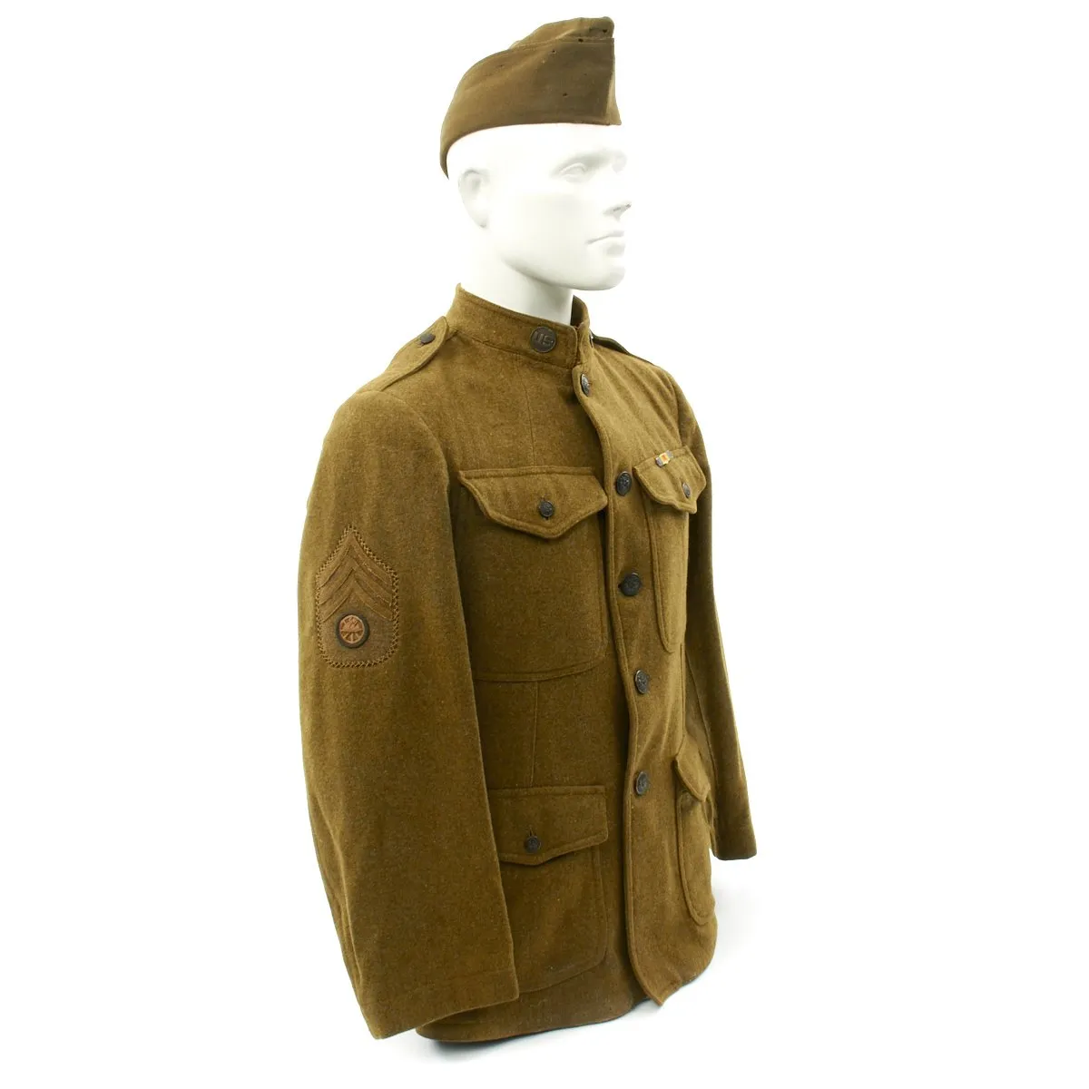 Original U.S. WWI Named Motor Transport Corps Motorcycle Uniform Grouping with Photos