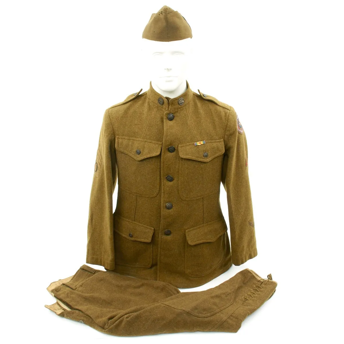 Original U.S. WWI Named Motor Transport Corps Motorcycle Uniform Grouping with Photos