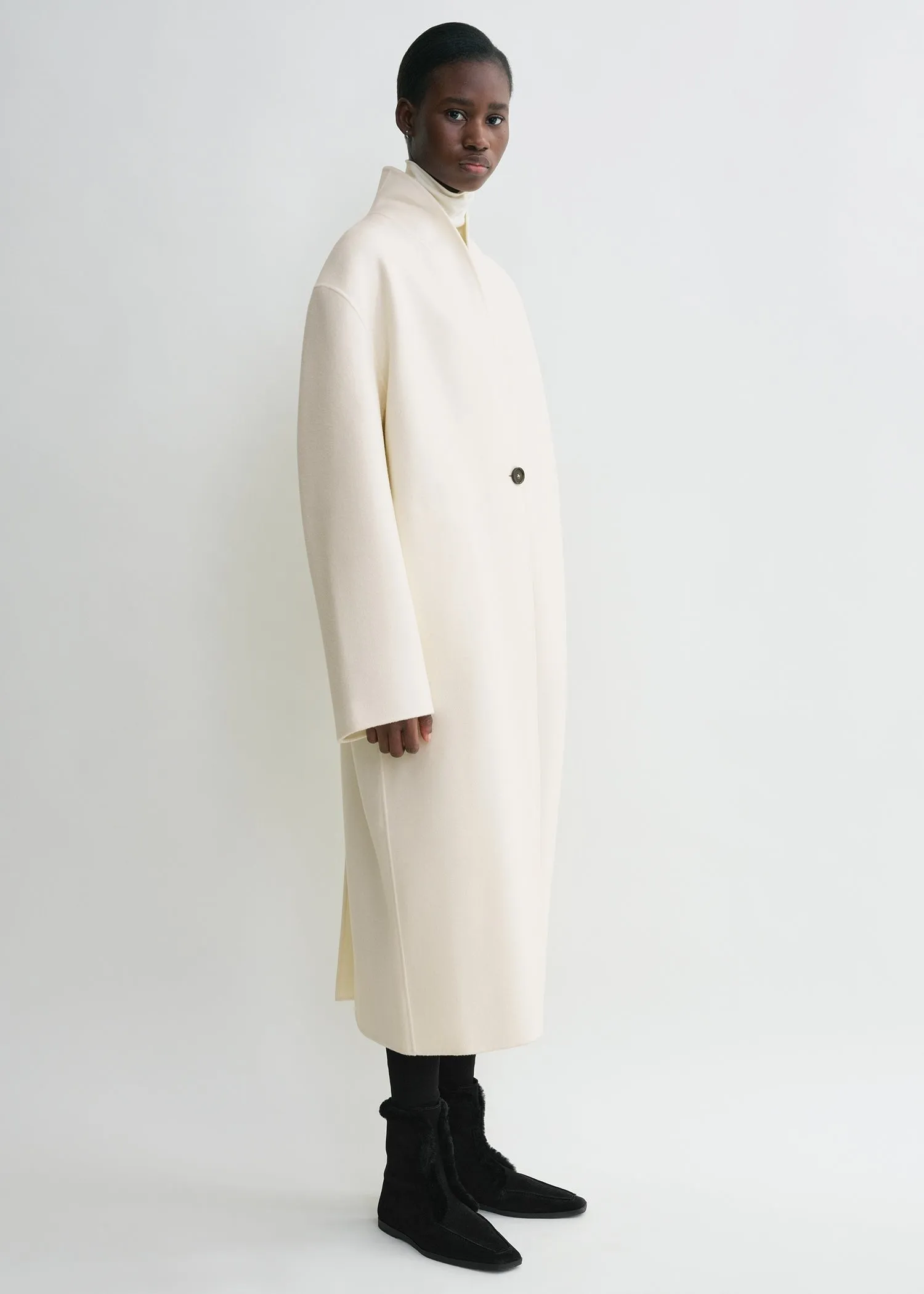 Overlay doublé coat winter white