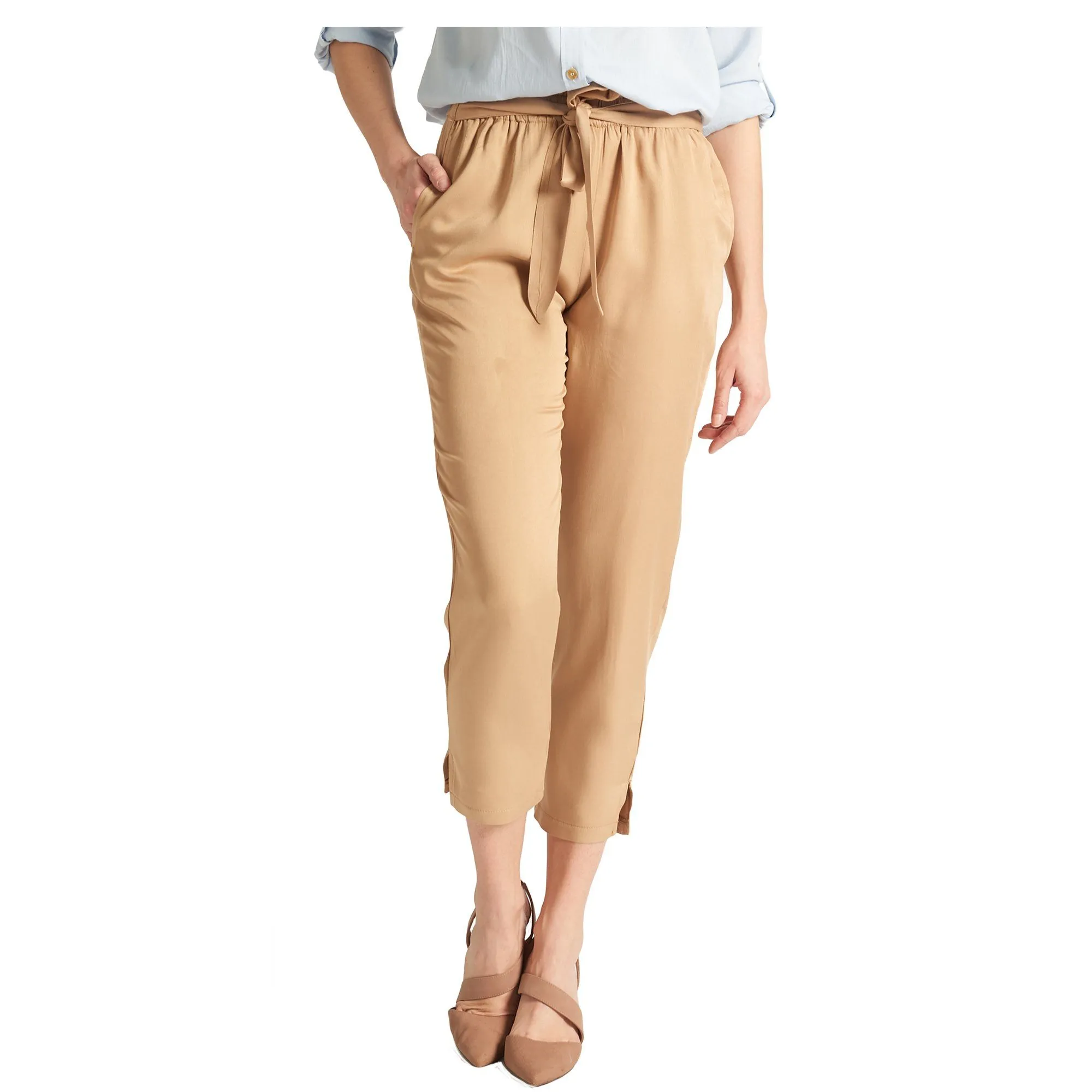 Paper-Bag Pant - Beige