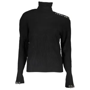 Patrizia Pepe Chic Contrast Turtleneck Sweater