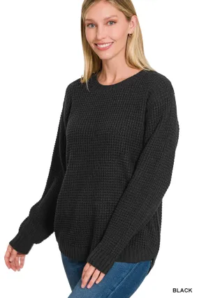 Peggy Waffle Knit Sweater